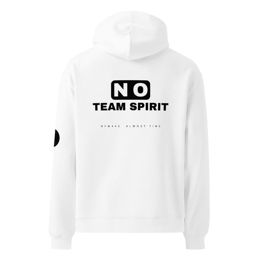 notforworkwear work from home no team spirit hoodie white back graphic