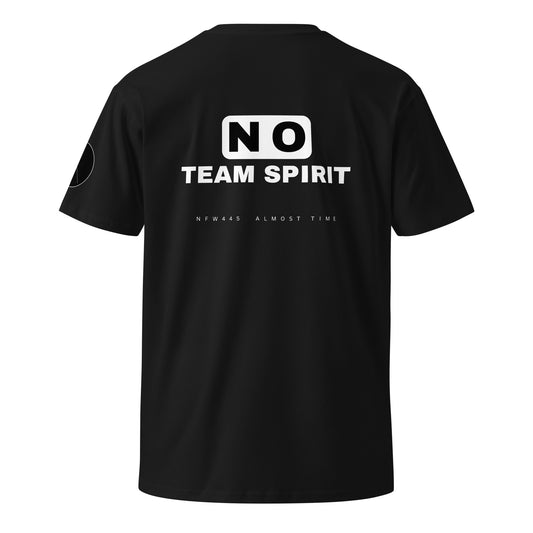 notforworkwear work from home no team spirit tshirt black back graphic