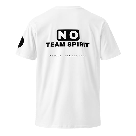 notforworkwear work from home no team spirit tshirt white back graphic